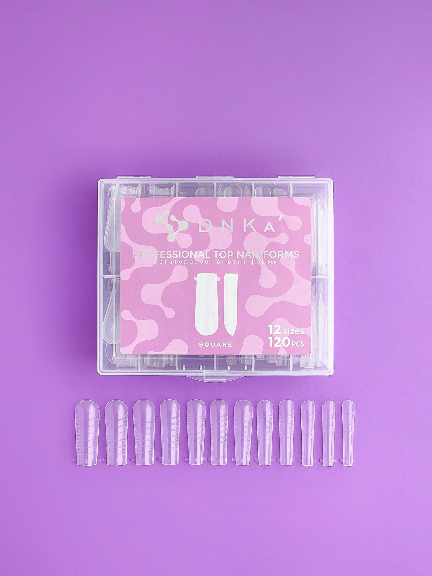 Reusable Upper Nail Form Square 120 pz